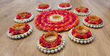 Paper Flower Pearl High Mat 9pcs