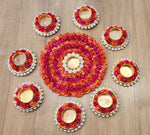 Paper Flower Pearl High Mat 9pcs