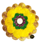 Medium Flower Mats with crystal diya