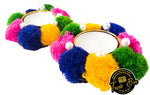 Pair of Pom Pom Diyas