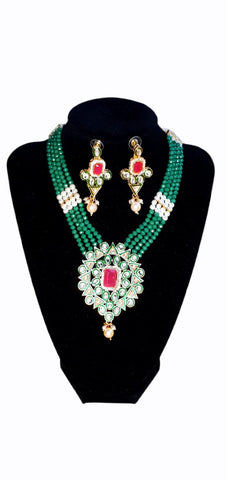 Beads Kundan Necklace