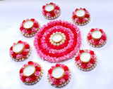 Paper Flower Pearl High Mat 9pcs