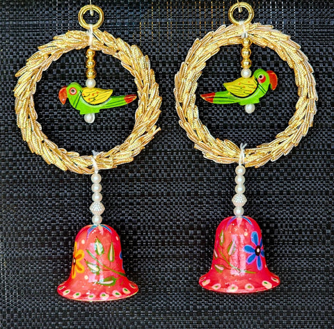 Parrot Bell Hanging Pair