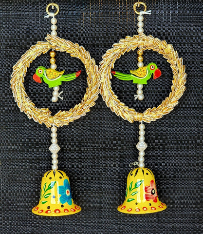 Parrot Bell Hanging Pair