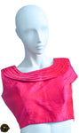 Raw Silk Blouse with Cowl Neck Multiple Colours Available