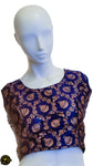 Brocade Matka Print Blouse Multiple Colours Available
