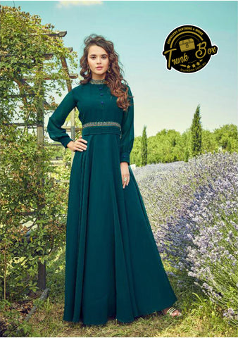 Indo-Western Georgette Gowns