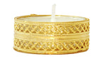 Golden Net Pattern Tea Light Diya